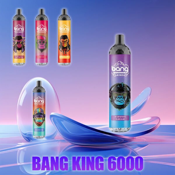 Bang King 6000 Puffs 0% 2% 3% 5% Nikotin Einweg Pod Vape Großhandel - WhizVape - 1