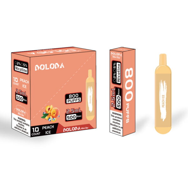DOLODA Mini bar 800 Puffs 2% Nicotine Cigarettes électroniques jetables rechargeables Vape en gros - WhizVape - 2