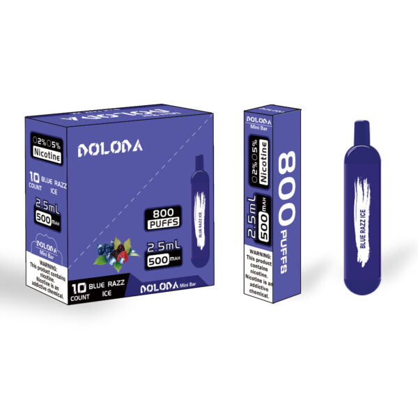 DOLODA Mini bar 800 Puffs 2% Nicotine Cigarettes électroniques jetables rechargeables Vape en gros - WhizVape - 4