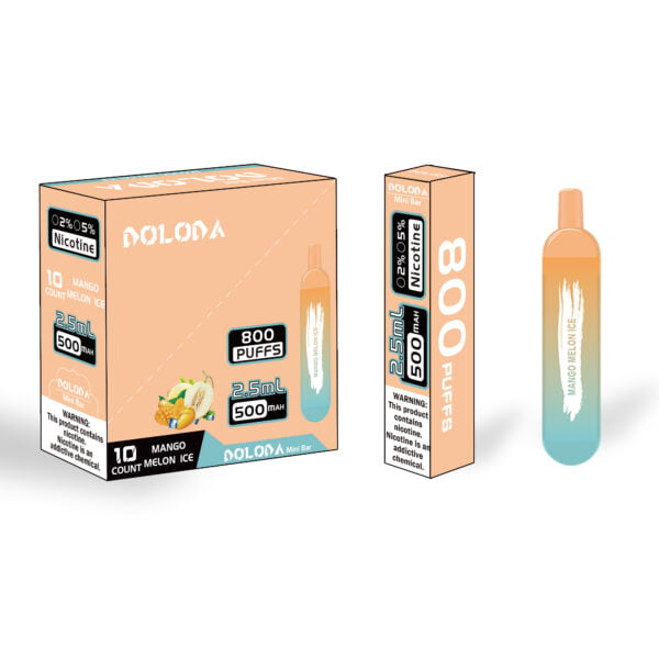 DOLODA Mini bar 800 Puffs 2% Nicotine Cigarettes électroniques jetables rechargeables Vape en gros - WhizVape - 8