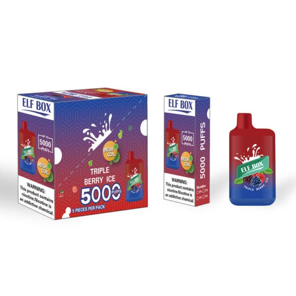 ELF BOX 5000 Puffs 0% 2% 3% 5% Nicotine Jetable Vape Authentique E Cigarette Stylo En Gros - WhizVape - 7
