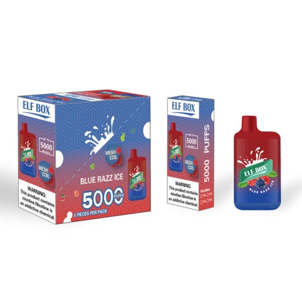 ELF BOX 5000 Puffs 0% 2% 3% 5% Nicotine Jetable Vape Authentique E Cigarette Stylo En Gros - WhizVape - 12