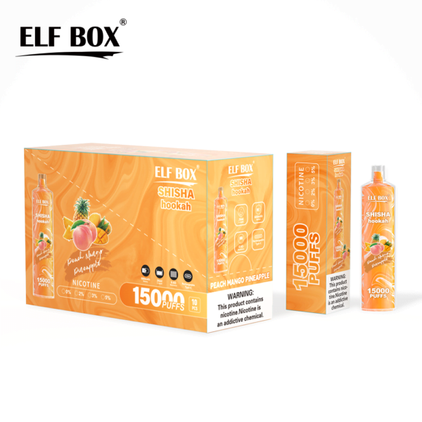 ELF BOX LS15000 Puff Shisha Hookah 0% 2% 5% Vape reîncărcabil de unică folosință cu nicotină Comerț cu ridicata - WhizVape - 15