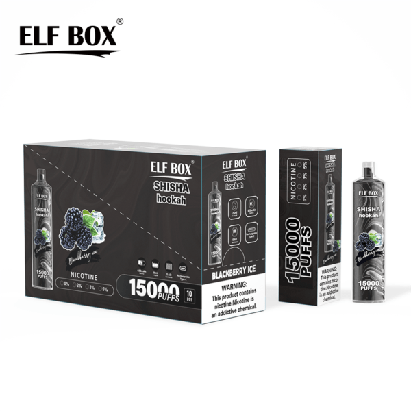 ELF BOX LS15000 Puff Shisha Hookah 0% 2% 5% Vape reîncărcabil de unică folosință cu nicotină Comerț cu ridicata - WhizVape - 9
