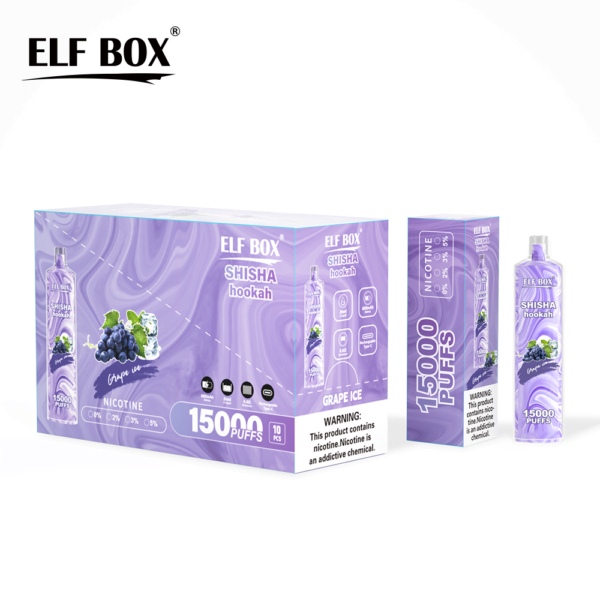 ELF BOX LS15000 Puff Shisha Hookah 0% 2% 5% Vape reîncărcabil de unică folosință cu nicotină Comerț cu ridicata - WhizVape - 13