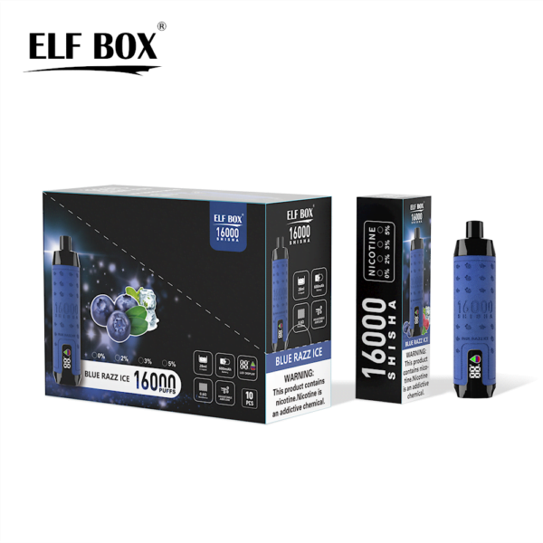 ELF BOX SHISHA 16000 Puff-uri 0%/2%/3%/5% Nicotina Reîncărcabil Vape de unică folosință En-gros - WhizVape - 8