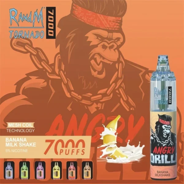 RandM Tornado 7000 Puffs 0% 2% 3% 5% Nicotina Vape desechable al por mayor - WhizVape - 7