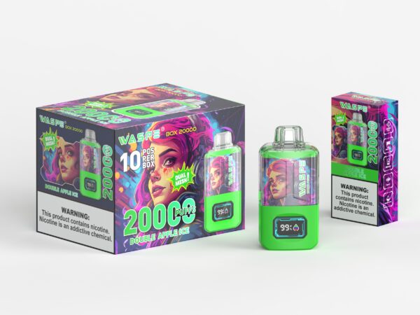 WASPE 20000 PUFFS Dual Mesh Box 0% 2% 3% 5% Nikotinski Vape za enkratno uporabo na debelo - WhizVape - 10