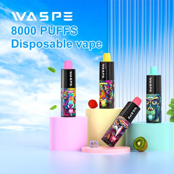 WASPE 8000 PUFFS 0% 2% 3% 5% Nicotine Vape Μίας χρήσης Χονδρική - WhizVape - 1