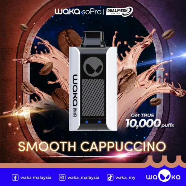 Одноразовий вейп WAKA soPro PA10000 18 мг/мл з нікотином - 10000 затяжок оптом - WhizVape - 6