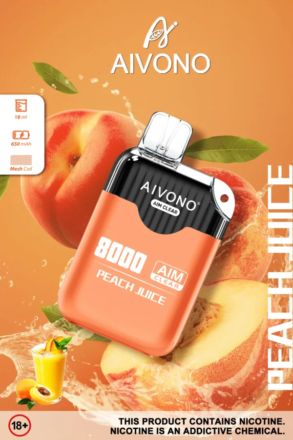 AIVONO AIM CLEAR 8000 Puffs 0% 2% 5% Alacsony nikotin tartalmú újratölthető eldobható Vapes Pen Tömeges vásárlás Nagyker - WhizVape - 10