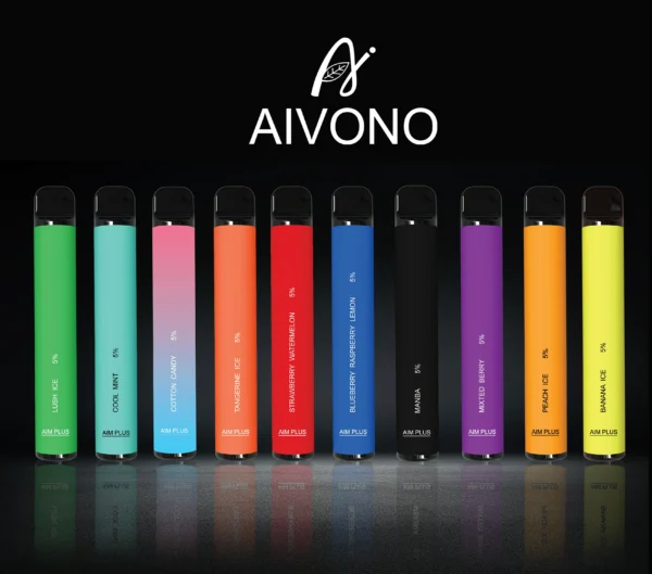 AIVONO AIM PLUS 800 Puffs 0% 2% 5% Stylo vape jetable rechargeable à faible teneur en nicotine en vrac Acheter en gros - WhizVape - 1