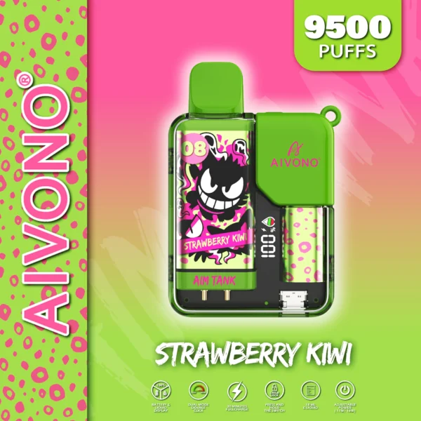 AIVONO AIM TANK 9500 Puffs 0% 2% 3% 5% Low Nikotine Ladattava kertakäyttöinen Vapes Pen Bulk Tukkumyynti - WhizVape - 16