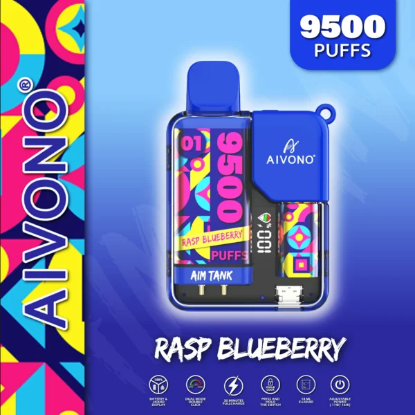 AIVONO AIM TANK 9500 Puffs 0% 2% 3% 5% Low Nikotine Ladattava kertakäyttöinen Vapes Pen Bulk Tukkumyynti - WhizVape - 2