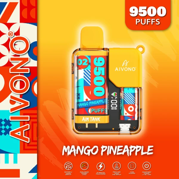 AIVONO AIM TANK 9500 Puffs 0% 2% 3% 5% Low Nikotine Ladattava kertakäyttöinen Vapes Pen Bulk Tukkumyynti - WhizVape - 3