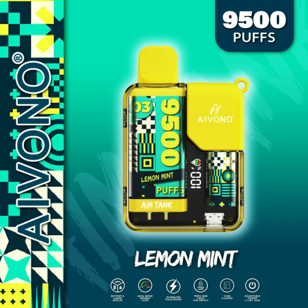 AIVONO AIM TANK 9500 Puffs 0% 2% 3% 5% Low Nikotine Ladattava kertakäyttöinen Vapes Pen Bulk Tukkumyynti - WhizVape - 4