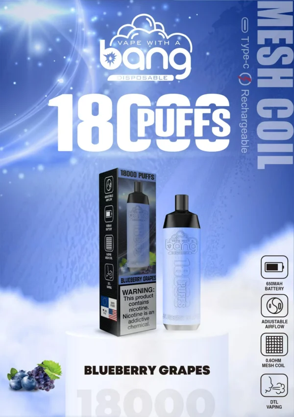 Bang Crown Bar 18000 de pufături 0% 2% 3% 5% Stilo vape reîncărcabil de unică folosință cu un nivel scăzut de nicotină Cumpărați cu ridicata - WhizVape - 16