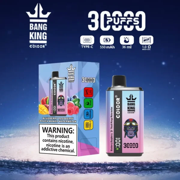 Bang King 30000 Puff-uri cu aromă dublă 0% 2% 3% 5% Stilo vape reîncărcabil de unică folosință cu conținut scăzut de nicotină Cumpărați cu ridicata - WhizVape - 7