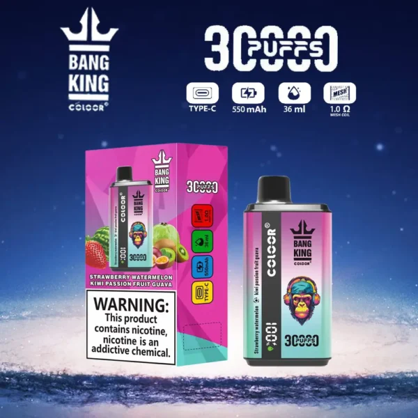 Bang King 30000 de pufuri cu aromă dublă 0% 2% 3% 5% Stilo vape reîncărcabil de unică folosință cu conținut scăzut de nicotină Cumpărați cu ridicata - WhizVape - 10