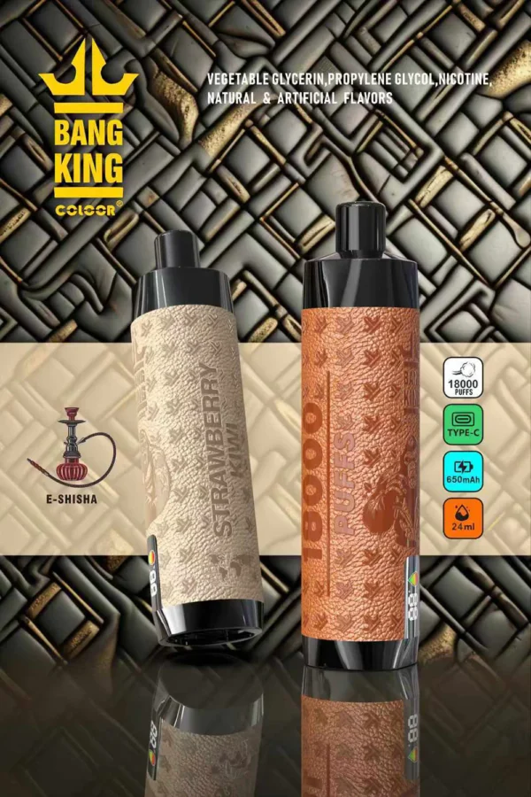 Bang King Crown Bar 18000 Puffs 0% 2% 3% 5% Vapes desechables recargables con bajo contenido de nicotina Pluma Compra a granel al por mayor - WhizVape - 1