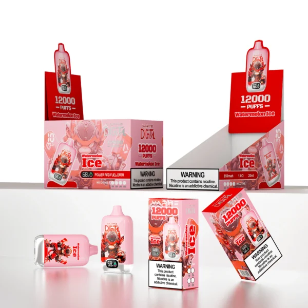 Vapme Digital 12000 Puffs 2% 5% Nikotinski Vape za enkratno uporabo za ponovno polnjenje na debelo nakup na debelo - WhizVape - 1