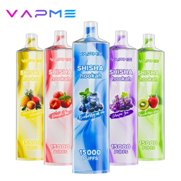 Vapme Shisha Hookah 15000 Puffs 0% 2% Nicotine Rechargeable Disposable Vapes Bulk buy Wholesale - WhizVape - 13