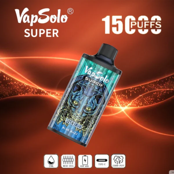 Vapsolo Super 15000 Puffs 2% 5% Low Nikotine Bulk Osta Ladattava Kertakäyttöinen Vapes Kynä Tukkumyynti - WhizVape - 3