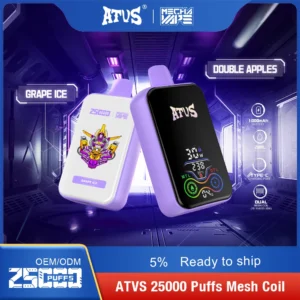ATVS 25000 Puffs Dual Mesh 5% Stylo à vape jetable rechargeable à faible teneur en nicotine Acheter en gros - WhizVape - 15