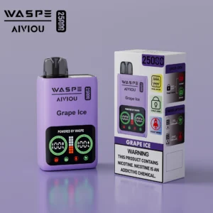 WASPE 25000 PUFFS Dvojna mrežasta škatla 0% 2% 5% LED zaslon z nizko vsebnostjo nikotina, polnilno pero za enkratno uporabo, nakup na debelo - WhizVape - 13