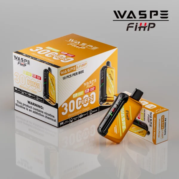 WASPE FIHP 30000 Puffs Dual Mesh 0% 2% 5% LED zaslon z nizko vsebnostjo nikotina za enkratno uporabo za enkratno uporabo Vapes pero Nakup na debelo - WhizVape - 11