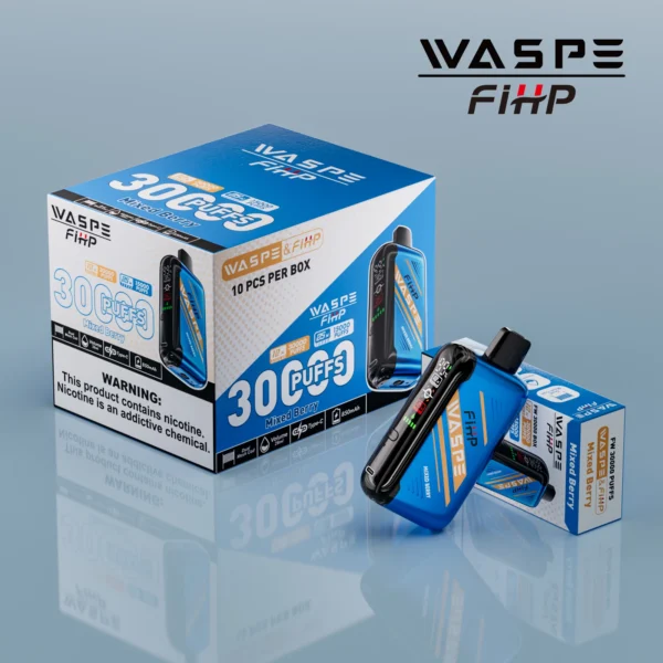 WASPE FIHP 30000 Puffs Dual Mesh 0% 2% 5% LED zaslon z nizko vsebnostjo nikotina za enkratno uporabo za enkratno uporabo Vapes pero Nakup na debelo - WhizVape - 14