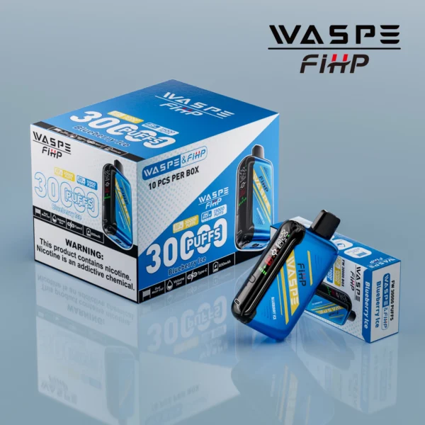 WASPE FIHP 30000 Puffs Dual Mesh 0% 2% 5% LED zaslon z nizko vsebnostjo nikotina za enkratno uporabo za enkratno uporabo Vapes pero Nakup na debelo - WhizVape - 7