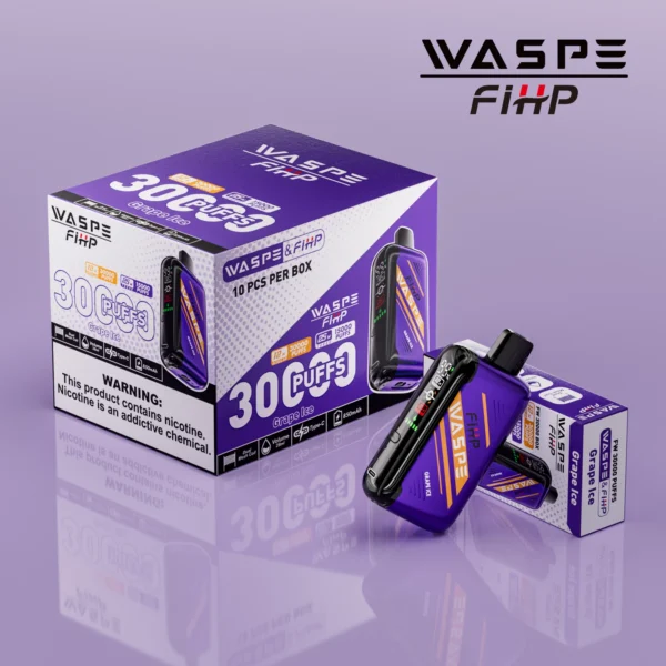 WASPE FIHP 30000 Puffs Dual Mesh 0% 2% 5% LED zaslon z nizko vsebnostjo nikotina za enkratno uporabo za enkratno uporabo Vapes pero Nakup na debelo - WhizVape - 4