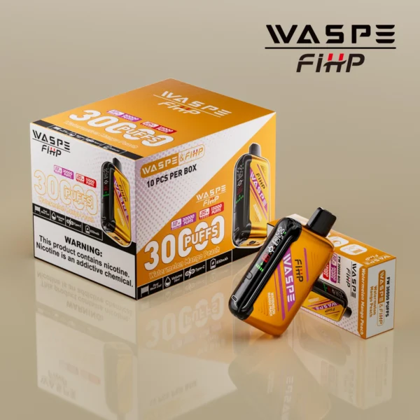 WASPE FIHP 30000 Puffs Dual Mesh 0% 2% 5% LED zaslon z nizko vsebnostjo nikotina za enkratno uporabo za enkratno uporabo Vapes pero Nakup na debelo - WhizVape - 2