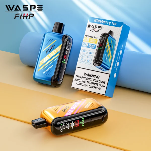 WASPE FIHP 30000 Puffs Dual Mesh 0% 2% 5% LED zaslon z nizko vsebnostjo nikotina za enkratno uporabo za večkratno uporabo Vapes pero Nakup na debelo - WhizVape - 1