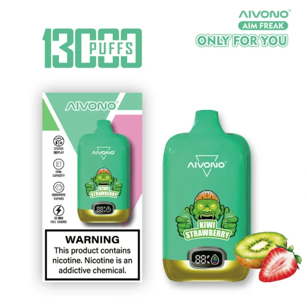 AIVONO AIM FREAK 13000 Puffs Tela Digital 0% 2% 3% 5% Caneta Vapes Descartáveis ​​Recarregáveis ​​com Baixa Nicotina em Massa Compre no Atacado - WhizVape - 3