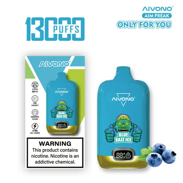 AIVONO AIM FREAK 13000 Puffs Tela Digital 0% 2% 3% 5% Caneta Vapes Descartáveis ​​Recarregáveis ​​com Baixa Nicotina em Massa Compre no Atacado - WhizVape - 4