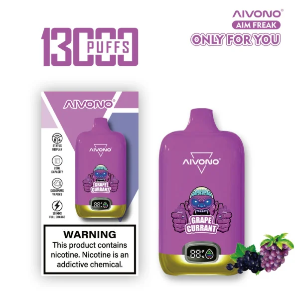 AIVONO AIM FREAK 13000 Puffs Tela Digital 0% 2% 3% 5% Caneta Vapes Descartáveis ​​Recarregáveis ​​com Baixa Nicotina em Massa Compre no Atacado - WhizVape - 6