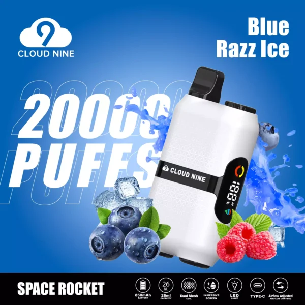 CLOUD NINE D33 20000 Puffs Écran immersif à double maille 5% Stylo à vape jetable rechargeable à faible teneur en nicotine en vrac Acheter en gros - WhizVape - 2