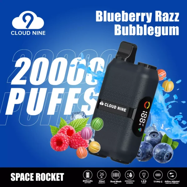 CLOUD NINE D33 20000 Puffs Écran immersif à double maille 5% Stylo à vape jetable rechargeable à faible teneur en nicotine en vrac Acheter en gros - WhizVape - 5