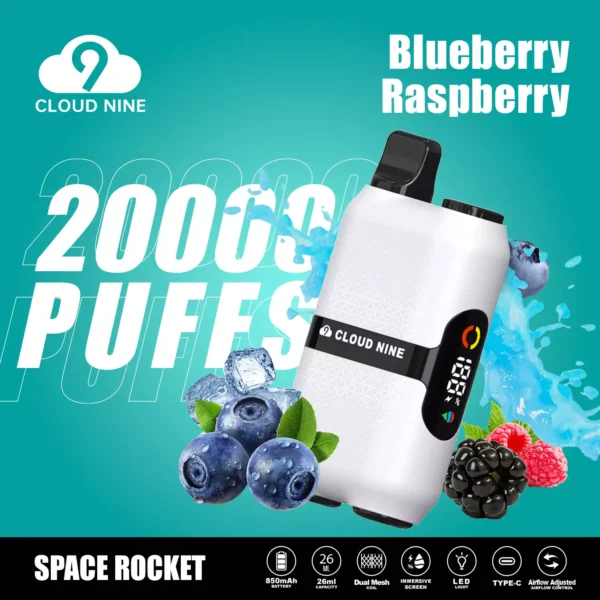 CLOUD NINE D33 20000 Puffs Écran immersif à double maille 5% Stylo à vape jetable rechargeable à faible teneur en nicotine en vrac Acheter en gros - WhizVape - 6