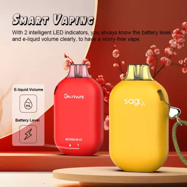 Grativape Boom 9000 Puffs 0% 2% 3% 5% Düşük Nikotinli Şarj Edilebilir Tek Kullanımlık Vapes Kalemi Toplu Toptan Satın Al - WhizVape - 4