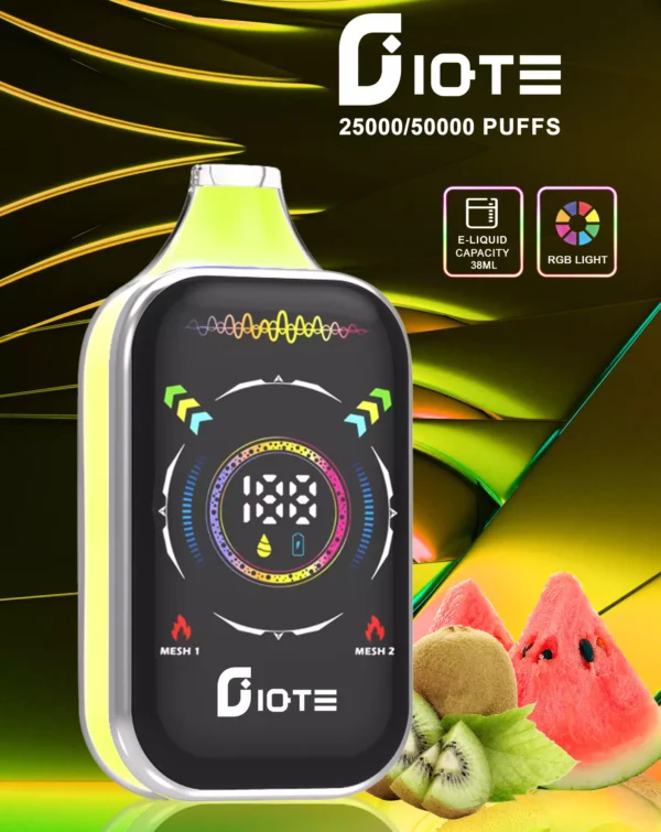 IQTE 50000 Puffs Dual Mesh RGB Plein écran 0% 2% 5% Stylo vapes jetables rechargeables à faible teneur en nicotine en vrac Acheter en gros - WhizVape - 4