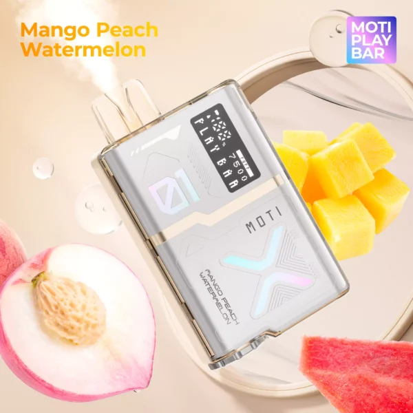 MOTI Play Bar 7500 Puffs Crystal Digital Screen 5% pero za enkratno uporabo z nizko vsebnostjo nikotina Nakup na debelo - WhizVape - 11