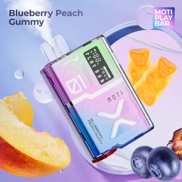 MOTI Play Bar 7500 Puffs Crystal Digital Screen 5% Pen za enkratno uporabo z nizko vsebnostjo nikotina, nakup na debelo - WhizVape - 6