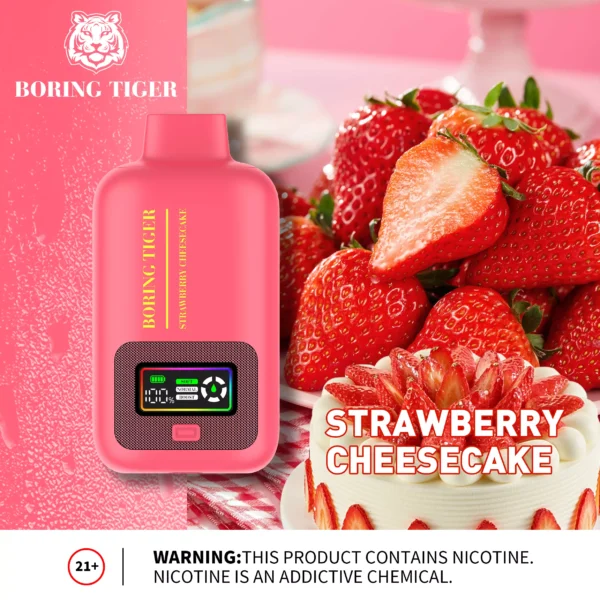 VASY Boring Tiger 25000 Puffs Schermo digitale 4 Mesh Coil 50mg Penna per vaporizzatori usa e getta ricaricabile a basso contenuto di nicotina Bulk Acquista all'ingrosso - WhizVape - 3