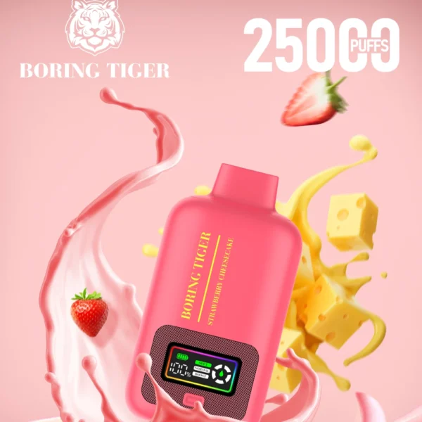 VASY Boring Tiger 25000 Puffs Schermo digitale 4 Mesh Coil 50mg Penna per vaporizzatori usa e getta ricaricabile a basso contenuto di nicotina Bulk Acquista all'ingrosso - WhizVape - 1