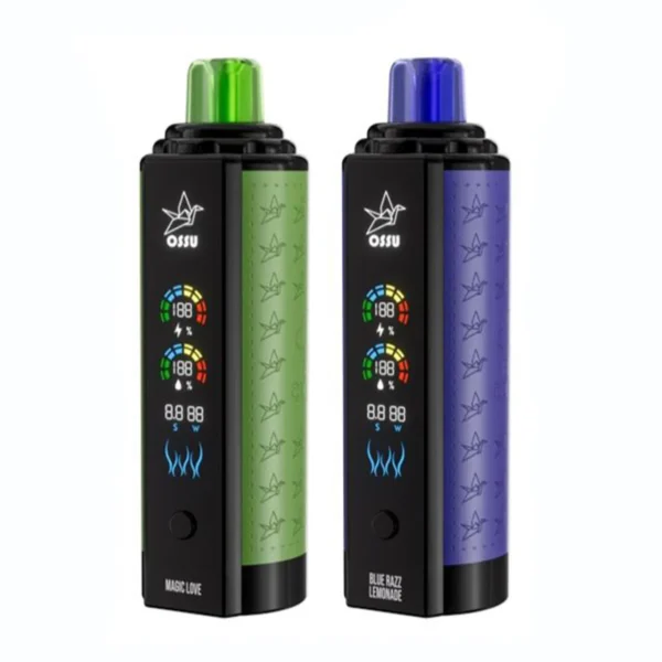 VASY OSSU 30000 Puffs Shisha Hookah Pantalla completa de malla dual 0% 5% Vapes desechables recargables con bajo contenido de nicotina Pluma Compra a granel al por mayor - WhizVape - 6