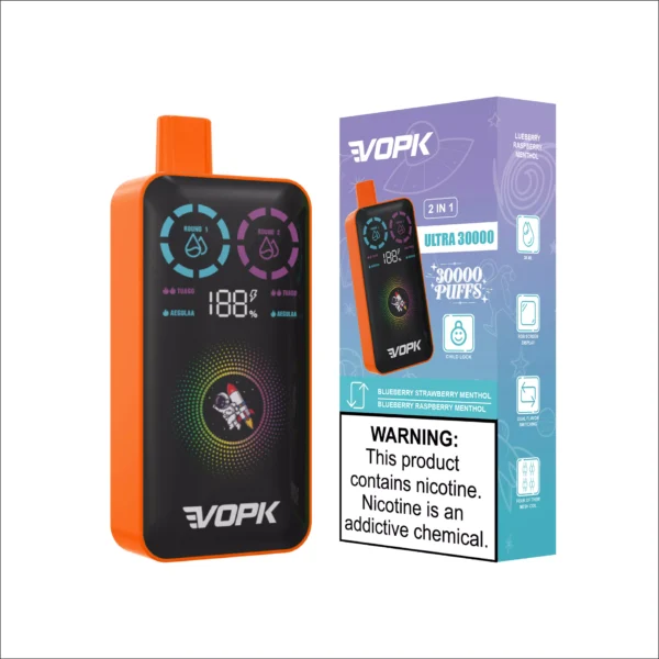 VOPK ULTRA 30000 Puflar Çift Lezzet Çift Örgü Dijital Ekran 2% Düşük Nikotinli Şarj Edilebilir Tek Kullanımlık Vapes Kalem Toplu Toptan Satın Al - WhizVape - 4